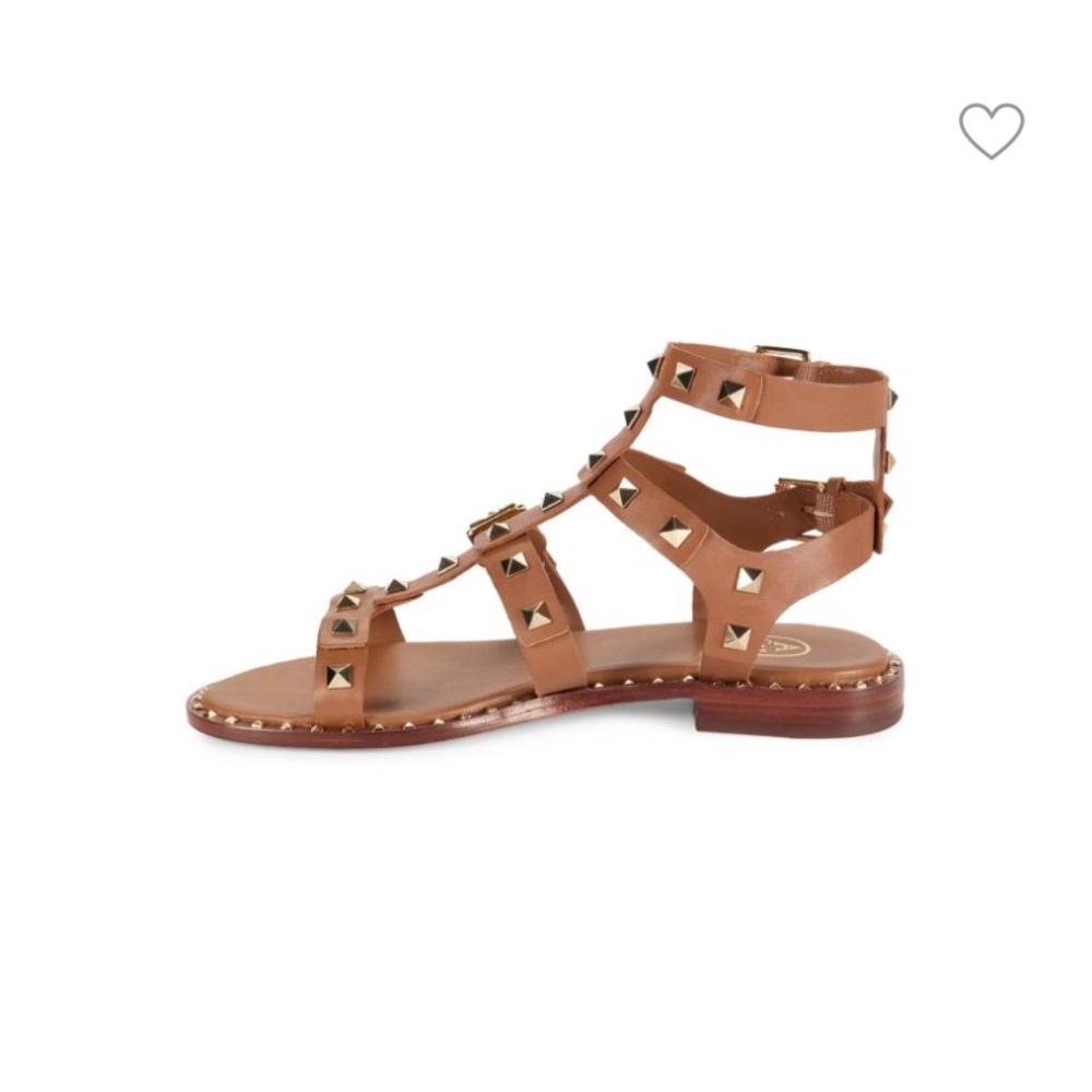 ASH
Pacific Studded Leather Flat Sandals New
